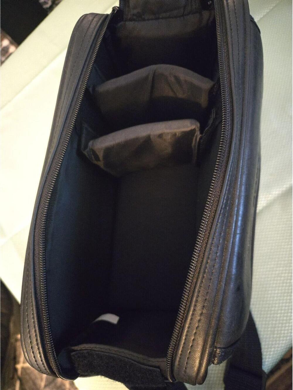 Vintage Sony Black Leather Camcorder Gadget Bag - Picture 3 of 5